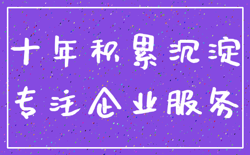 十年积累沉淀_专注企业服务