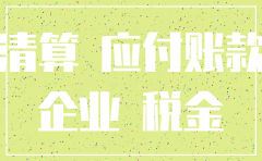 公司注销应交税金贷方余额