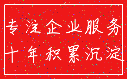 专注企业服务_十年积累沉淀