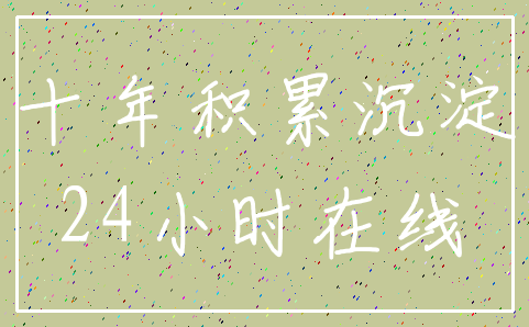 十年积累沉淀_24小时在线