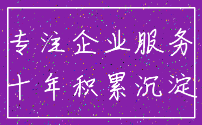 专注企业服务_十年积累沉淀