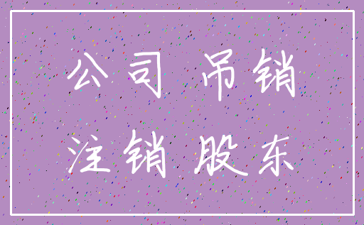 公司 吊销_注销 股东