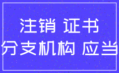 四川省办理分公司注销流程