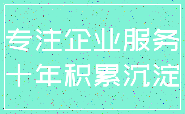 专注企业服务_十年积累沉淀