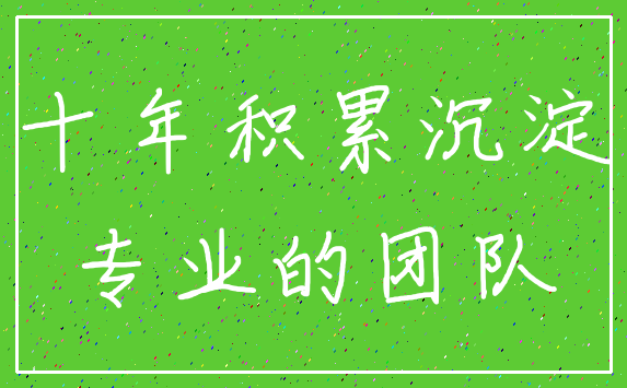 十年积累沉淀_专业的团队