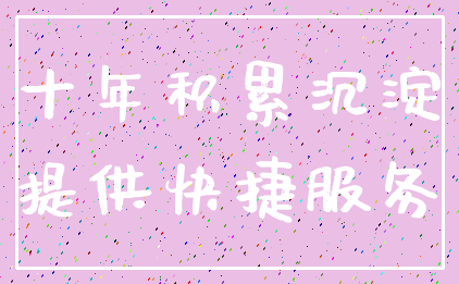 十年积累沉淀_提供快捷服务