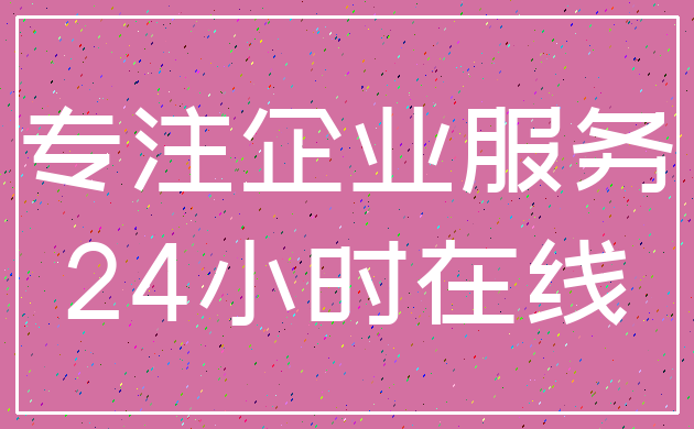 专注企业服务_24小时在线