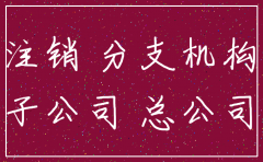 子公司已注销