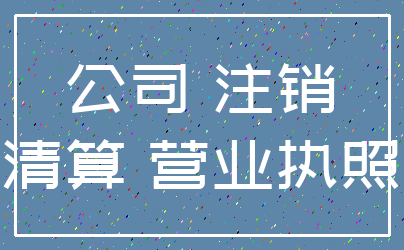 公司 注销_清算 营业执照