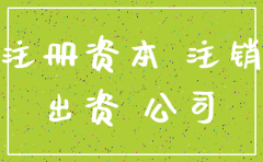公司注销对注册资金