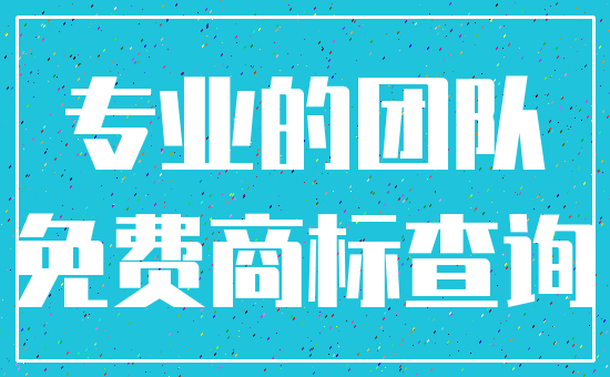 专业的团队_免费商标查询