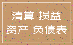 公司注销 财务报表怎么填写