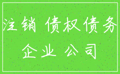 公司注销债权债务转移说明函