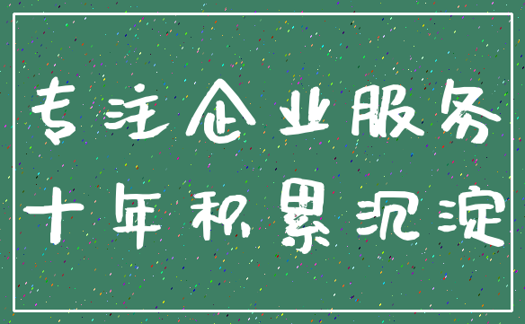 专注企业服务_十年积累沉淀
