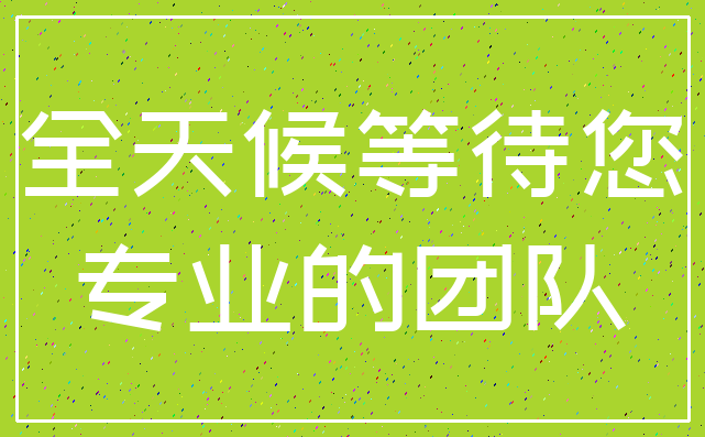 全天候等待您_专业的团队