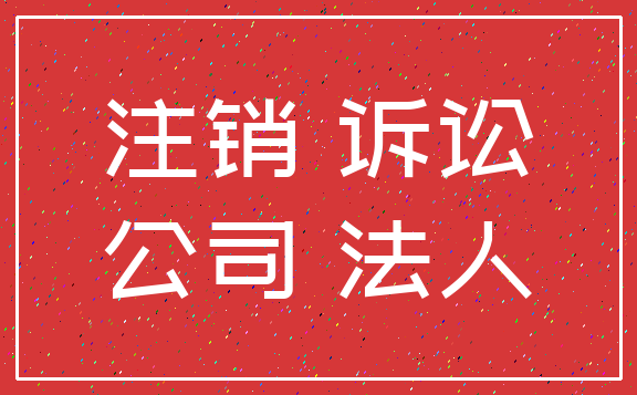 注销 诉讼_公司 法人