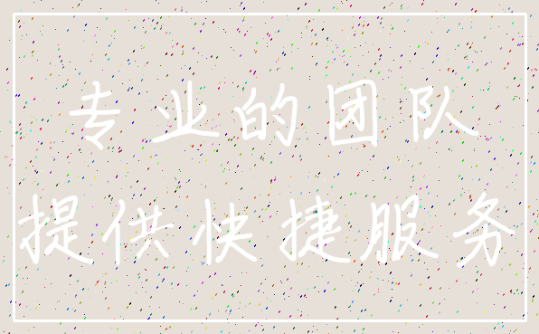 专业的团队_提供快捷服务