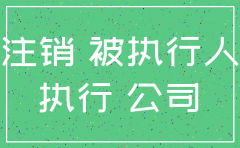 作为执行申请人的公司注销