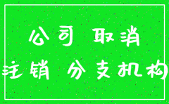 分公司的设立 注销规定