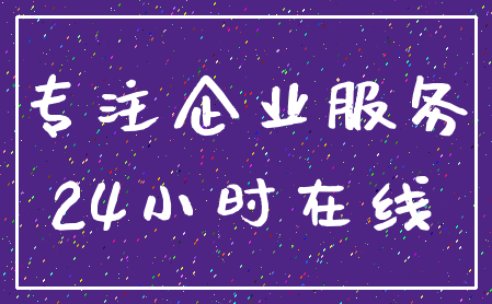专注企业服务_24小时在线