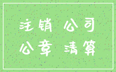 分公司注销章丢