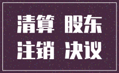 注销公司股东会议会决议怎么写