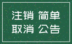 公司简易注销公告的打印