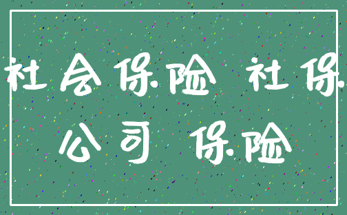 社会保险 社保_公司 保险