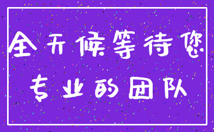 全天候等待您_专业的团队
