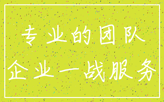 专业的团队_企业一战服务