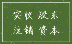 公司注销实收资本的会计处理