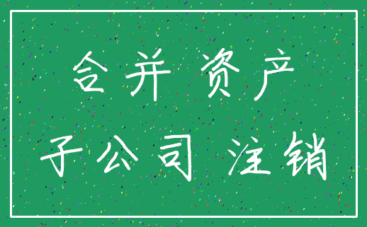 合并 资产_子公司 注销