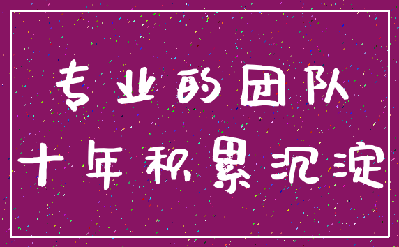 专业的团队_十年积累沉淀