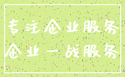 专注企业服务_企业一战服务