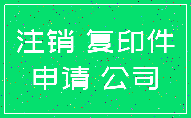 注销 复印件_申请 公司