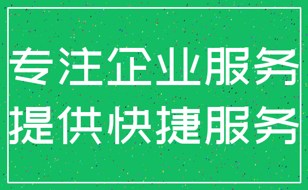 专注企业服务_提供快捷服务