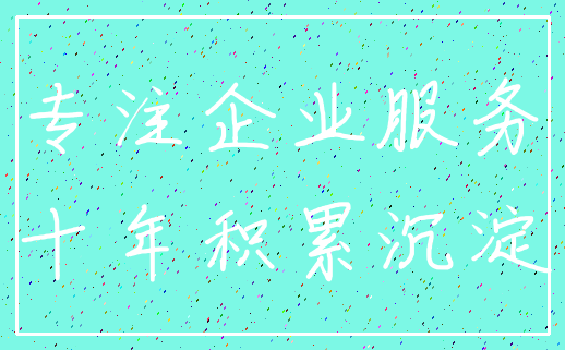 专注企业服务_十年积累沉淀