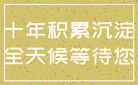 十年积累沉淀_全天候等待您