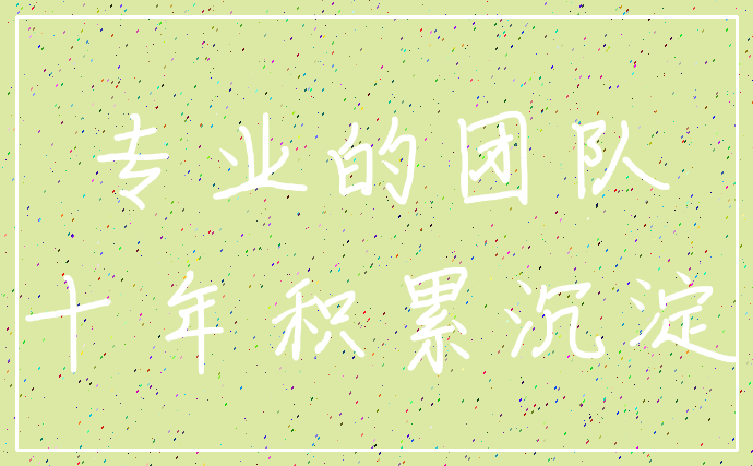 专业的团队_十年积累沉淀