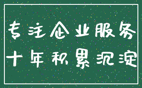 专注企业服务_十年积累沉淀