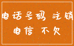 公司注册的电信电话号码注销