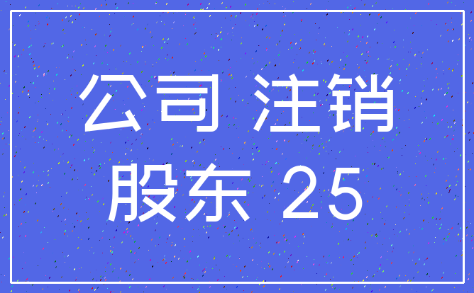 公司 注销_股东 25