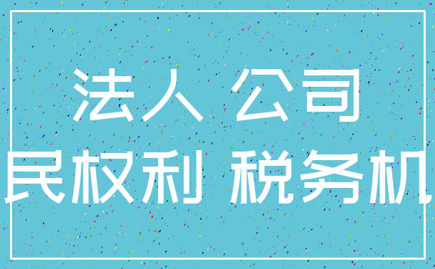 法人 公司_公民权利 税务机关