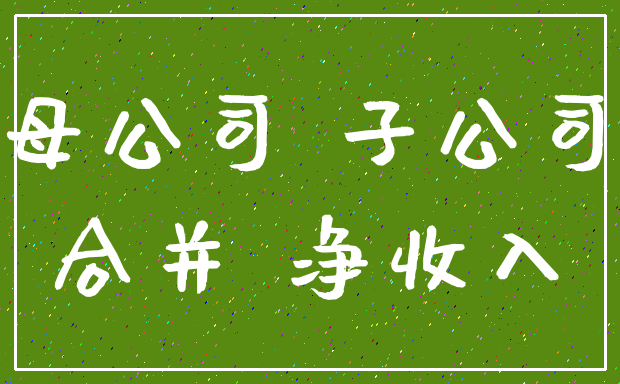 母公司 子公司_合并 净收入