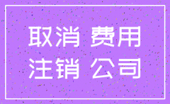 公司注销所有费用