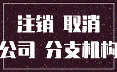 注销分公司申请
