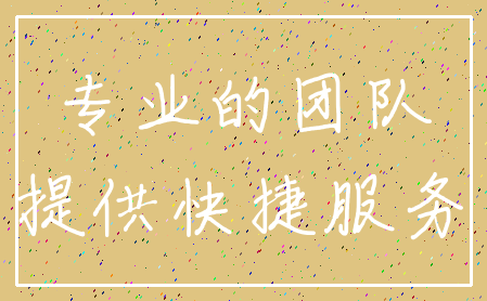 专业的团队_提供快捷服务