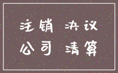 关于注销公司的董事会决议