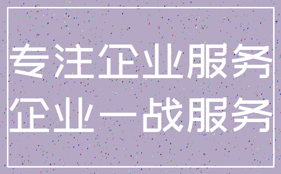 专注企业服务_企业一战服务