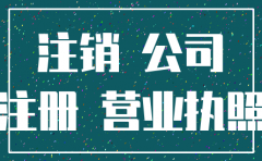一个公司注册到注销
